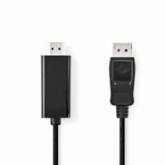 Câble Displayport Vers Hdmi Displayport Mâle - Connecteur Hdmi 2,0 M Noir Usage Non Intensif Nedis - 3665476029893 Câble Displayport Vers Hdmi Displayport Mâle - Connecteur Hdmi 2,0 M Noir Usage Non Intensif Nedis - 3665476029893