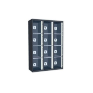 Casiers consigne à monnayeur , portes transparentes, 3 colonnes de 4 cases larg.300 mm, anthracite/ gris clair Casiers consigne à monnayeur , portes transparentes, 3 colonnes de 4 cases larg.300 mm, anthracite/ gris clair