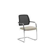 Chaise Avec une structure traîneau, un dossier en maille - Fast Guest