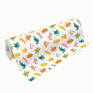 Clairefontaine Rouleau de papier cadeau Excellia Fantaisie, 80 g/m², 50m x 0,70m, motif Good vibes - multicolore 202091C