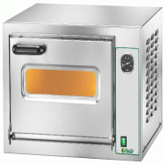 Four à pizza électrique professionnel FIMAR. Modèle MICROV18C manuel. 1 chambre de cuisson avec plan réfractaire. Chambre 405 x 405 h180 mm - 852