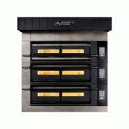 Four à sole 3 chambres 6 x (Ø)300 mm ou 4 x (Ø)350 mm ou 2 x (Ø)450 mm, 26 400 W, 400 V - TRI Four à sole 3 chambres 6 x (Ø)300 mm ou 4 x (Ø)350 mm ou 2 x (Ø)450 mm, 26 400 W, 400 V - TRI