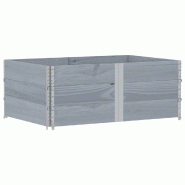 Helloshop26 - Jardinière bac lit surélevé plantes fleurs terrasse jardin 150 x 100 cm bois de pin massif gris 02_0037419 - 3000217774883 Helloshop26 - Jardinière bac lit surélevé plantes fleurs terrasse jardin 150 x 100 cm bois de pin massif gris 02_0037419 - 3000217774883