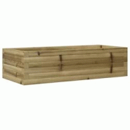 Helloshop26 - Jardinière bac lit surélevé plantes fleurs terrasse jardin 90 x 40 x 23 cm bois de pin imprégné marron 02_0037967 - 3000214007380 Helloshop26 - Jardinière bac lit surélevé plantes fleurs terrasse jardin 90 x 40 x 23 cm bois de pin imprégné marron 02_0037967 - 3000214007380