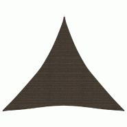 Helloshop26 - Voile toile d'ombrage parasol 160 g/m² PEHD 3,6 x 3,6 x 3,6 m marron 02_0009150 - marron 3000489547765