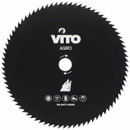 Lame de coupe pour débroussailleuse 80 dents Ø255mm Alesage 25.4 VITO - noir 5604612022532 Lame de coupe pour débroussailleuse 80 dents Ø255mm Alesage 25.4 VITO - noir 5604612022532