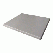 Plateau rectangle de table d'extérieur Werzalit  60x70cm décor Alu