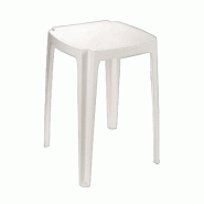PROGARDEN Table carrée empilable 75x75 blanche - blanc 8009271909557 PROGARDEN Table carrée empilable 75x75 blanche - blanc 8009271909557