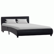 VidaXL Cadre de lit avec LED sans matelas noir 120x200 cm Modèle Nerlissex - 285482