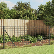 Vidaxl clôture en treillis métallique avec bride anthracite 1,1x25 m 154330 Vidaxl clôture en treillis métallique avec bride anthracite 1,1x25 m 154330