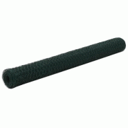 Vidaxl grillage acier avec revêtement en pvc 25x1,2 m vert 143260 Vidaxl grillage acier avec revêtement en pvc 25x1,2 m vert 143260