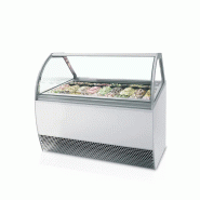 Vitrine congélateur de crème glacée blanc vitre bombé - 1661x1080x1... - PMILLENNIUM LX18_0