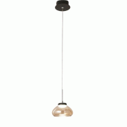 Arabella - Suspension simple de Fabas Luce - LED 8W - Plafonnier diamètre 14 cm Ambre - orange 8019282510444 Arabella - Suspension simple de Fabas Luce - LED 8W - Plafonnier diamètre 14 cm Ambre - orange 8019282510444