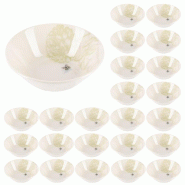 BERGNER - Lot de 24 bols de 500 ml en grès - Butterfly - multicolore Grès PK10162