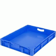 BITO Bacs gerbables norme Europe, série XL L800 mm x l600 mm x H120 mm bleu - bleu plastique polypropylène 4250692932684 BITO Bacs gerbables norme Europe, série XL L800 mm x l600 mm x H120 mm bleu - bleu plastique polypropylène 4250692932684