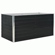 Helloshop26 - Jardinière surélevée anthracite 160 x 80 x 77 cm acier galvanisé 02_0000855 - 3000071891535 Helloshop26 - Jardinière surélevée anthracite 160 x 80 x 77 cm acier galvanisé 02_0000855 - 3000071891535