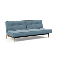 INNOVATION LIVING  CANAPÉ CONVERTIBLE SPLITBACK  EIK 115*200 CM TISSU MIXED DANCE LIGHT BLUE