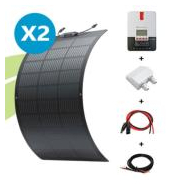 Kit solaire flexible 200w 12v van / camping-car / bateau ecoflow