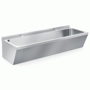 Lavabo double en acier inox - 1200x425x165 mm - P7013.1220