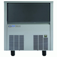 Machine à glaçons 45 kg 40 g large full cube. Stockage 15 kg. Carrosserie en acier inoxydable. Condensation à l'air ou à l'eau. ICETECH SS45L - 1690