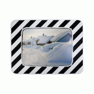 Miroir routier antigivre/antibuée optique 600 x 400, cadre 900 x 680