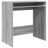 VidaXL Bureau Gris Sonoma 77,5 x 43 x 79 cm Bois d'ingénierie Modèle Solaris Élite - 869519