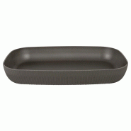 ADRIER - CC-0112-BLK - (Pack de 3 unités) - Bol rectangulaire GN 1/1 x 7,5 cm prof. - Noir - noir plastique CC-0112-BLK