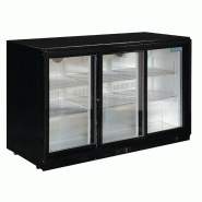 Arrière-bar trois portes coulissantes Série G noir 330L GL006 Polar