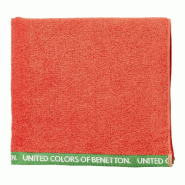 Benetton - Serviette 90x160cm 100% Coton couleur Rouge - rouge BE700