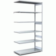 BITO Rayonnages à tablettes, type L - charge par tablette 100 kg L1008 mm x P624 mm x H2500 mm finition galvanisée - acier 4250692957212