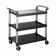 Chariot de service Lacor avec 3 plateaux en polyéthylène, jusqu'à 120 kg 66353 - plastique 66353