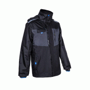 COVERGUARD Parka de travail multicouches de pluie 3 en 1 WANI - Noir XL - 52/54 - XL noir multi-matériau 5450564047341