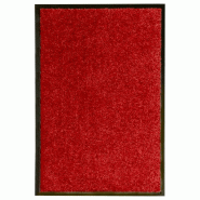Décoshop26 - Paillasson lavable Rouge 40x60 cm DEC023183 - rouge 3001217169600