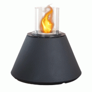 Divina Fire Cheminée au bioéthanol brasero de jardin au sol pour intérieur extérieur STROMBOLI Anthracite d.60 x h56 - noir 8055829981698