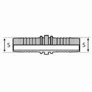 Embout droit - 3 , 3/16" , 4-8