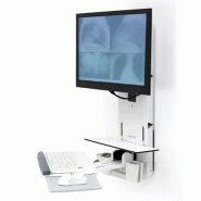 Ergotron 61-080-062 support d'écran plat pour bureau 61 cm (24") Mur Blanc