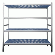 ITALCONCEPT L2G Rayonnage Aluminium Eco 5 Niveaux, Clayettes, 1700 x 5566 x 465mm - 3616350034144