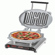 Neumärker® Mini-four à pizza Thermocook® incl. Plaques interchangeables Pizza & Pinsa - gris inox 12-40801-76
