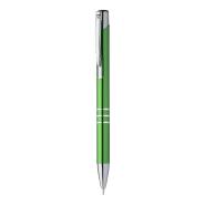 Stylo à bille en aluminium - encre bleue - couleur verte - poids 14g Stylo à bille en aluminium - encre bleue - couleur verte - poids 14g