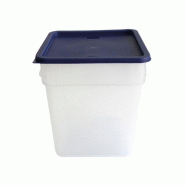 Bac alimentaire 18L 28,5x28,5x32cm polypropylène blanc