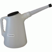 Broc plastique gradué 2L avec flexible Techni Power - polyéthylène haute densité