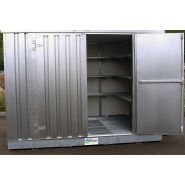 Bungalow de stockage isolé rétention intégrée - 3m x 2m