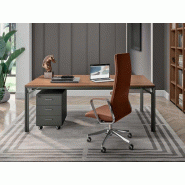Bureau Hologram avec piètement métallique et plateau en mélaminé Bureau Hologram avec piètement métallique et plateau en mélaminé