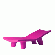 Chaise longue design LOW LITA - fuschia