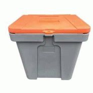 Coffre à sel en polyéthylène 110 litres - Pour sel, sable, granulats, absorbants et vrac - CEMO - 91829 Coffre à sel en polyéthylène 110 litres - Pour sel, sable, granulats, absorbants et vrac - CEMO - 91829