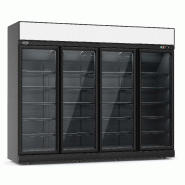 Congélateur 4 portes en verre noir ins-2060f bl négative 7455.2445 COMBISTEEL