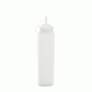 GILAC Biberon à sauce transparent col large – 6 formats de 0.15 L à 1 L - .5 L - Transparent G025022 - transparent 3573678704053