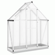Helloshop26 - Serre tente abri plante fleur légumes avec cadre de base argenté 169 x 58 x 202 cm aluminium Argent 02_0044520 - 3000220191219 Helloshop26 - Serre tente abri plante fleur légumes avec cadre de base argenté 169 x 58 x 202 cm aluminium Argent 02_0044520 - 3000220191219