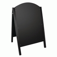 Panneau de trottoir noir structure métallique | Olympia - CL009