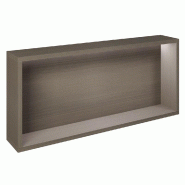 Présentoir Cage noyer foncé avec LED 86x14,5x38,4cm